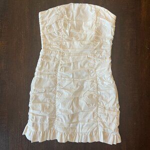 Forever 21 NWT White Strapless Mini Dress size S